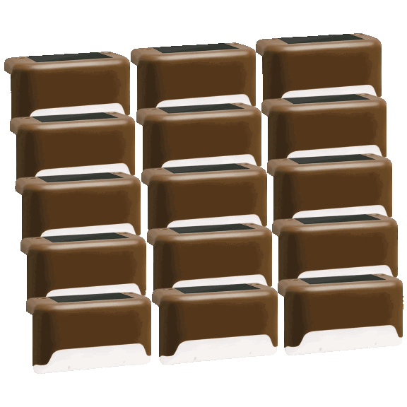 15-Pack: Ideaworks Solar Deck Lights