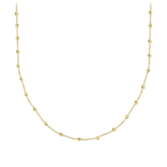 Savvy Cie 18K Gold Vermeil Rosary Necklace