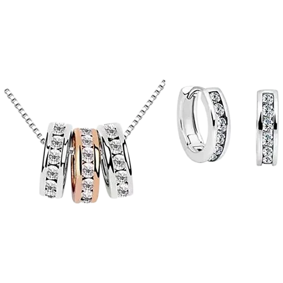 Hollywood Sensation Milan Necklace and Huggie Earring Set