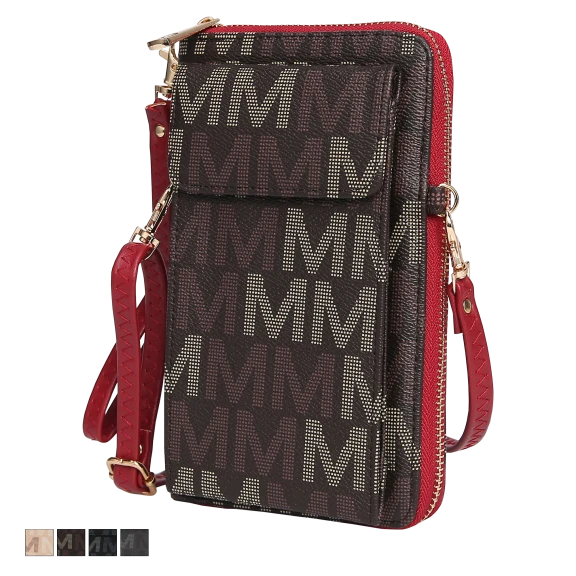 MKF Collection Cossetta Cell Phone Crossbody Wallet by Mia K