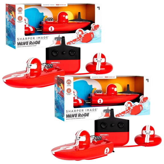 2-Pack: Sharper Image Wave Rage Remote Control Boats