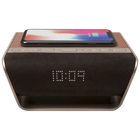 Cavalier Air Wireless Charging WiFi+Bluetooth Alarm Clock with Alexa