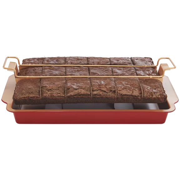 ASOTV Red Copper Brownie Bonanza Pan