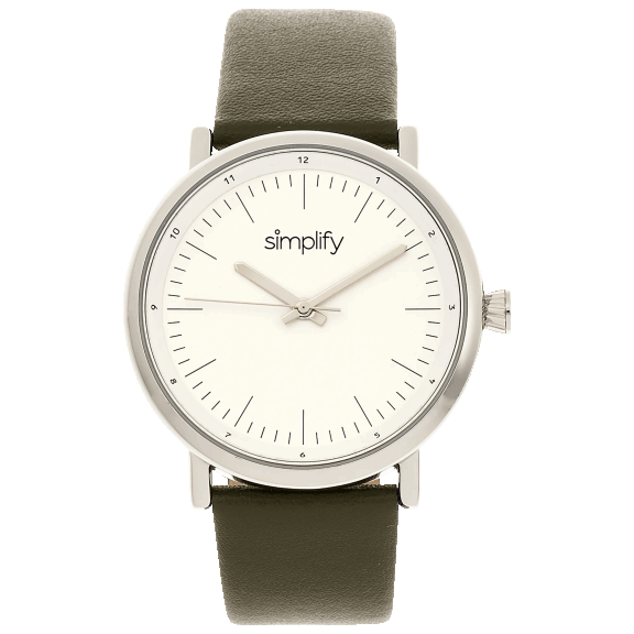 Simplify The 6200 Watch with Leather Band
