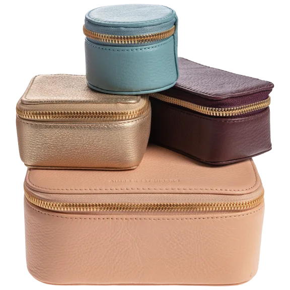 Aimee Kestenberg Genuine Leather 4-Piece Organizer Travel Set