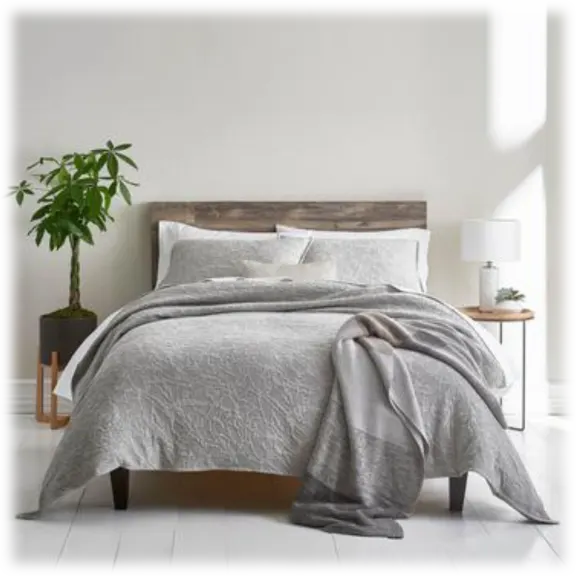 Threaded Honeycomb Melange Duvet Cover