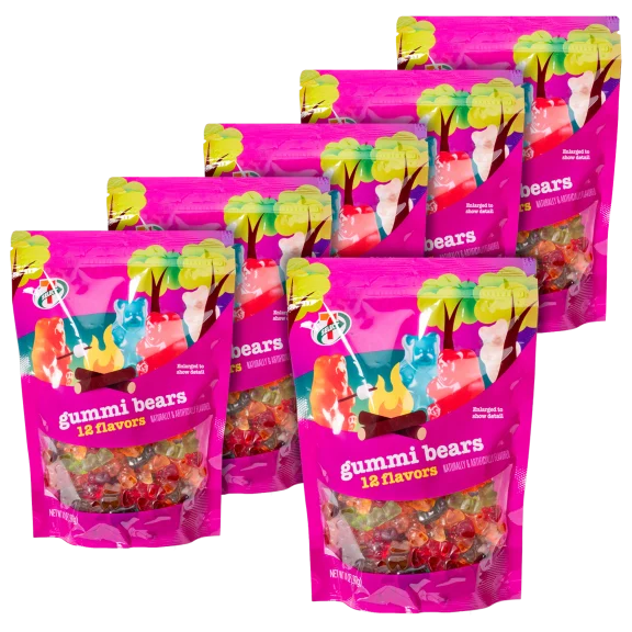 6-Pack: 7-Select 12-Flavor Gummi Bears (5.25lb total)