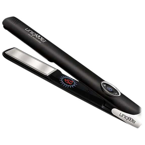 Uniqkka 1-Inch Ceramic Flat Iron with Tri-Tanium Technology