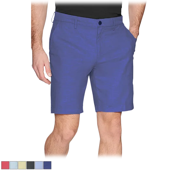 3-Pack: Men's Flat-Front Cotton Stretch Oxford Chino Shorts