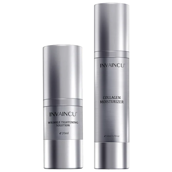 Invaincu Health Wrinkle Tightening Solution & Probiotic Collagen Moisturizer Set