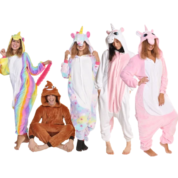 Angelina Unisex Plush One-Piece Novelty Lounge Wear