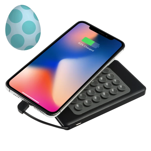 3-Pack: InstaCharge 4000 mAh Suction Cup Power Banks with Ring Stand