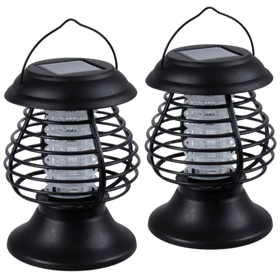 2-Pack: Zapguard Solar Light & Bug Zapper Lanterns