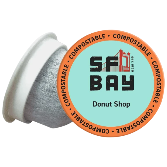 120-Count: SF Bay Coffee Donut Shop Light Roast Compostable K-Cup Coffee Pods