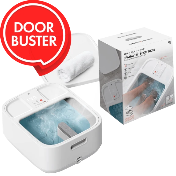 Sharper Image SpaHaven Heated Foot Bath with Massage Rollers