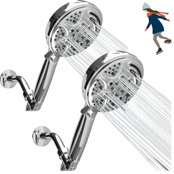 2-Pack: Sparkpod 9-Function Handheld Shower Heads