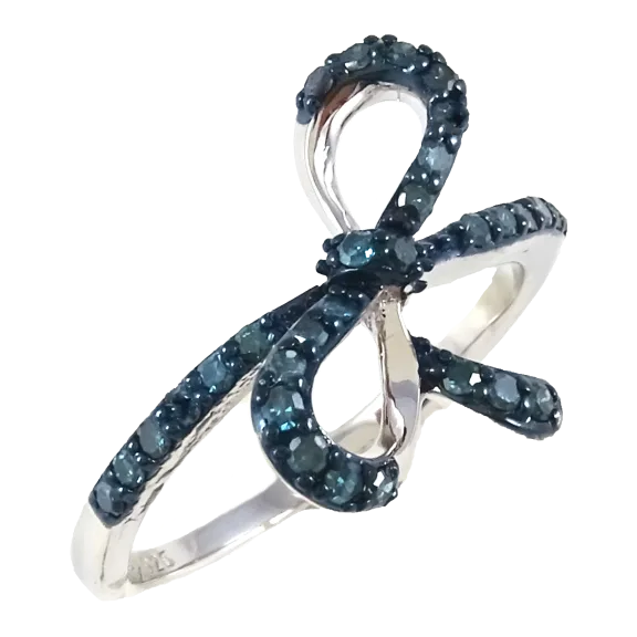 Savvy Cie Diamond Bow Ring