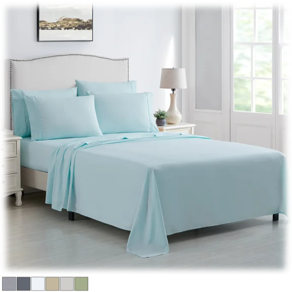 Kathy Ireland 6-Pc Luxury Microfiber Sheet Set