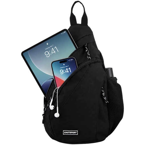 Eastsport Ergo Sling Bag with Water Bottle Pocket