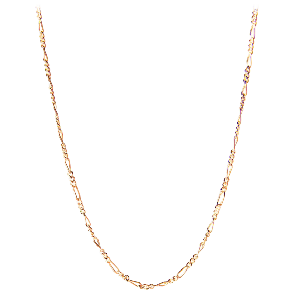 Pori Jewelers 14K Gold 2.0 mm Figaro/3+1 Link Chain Necklace