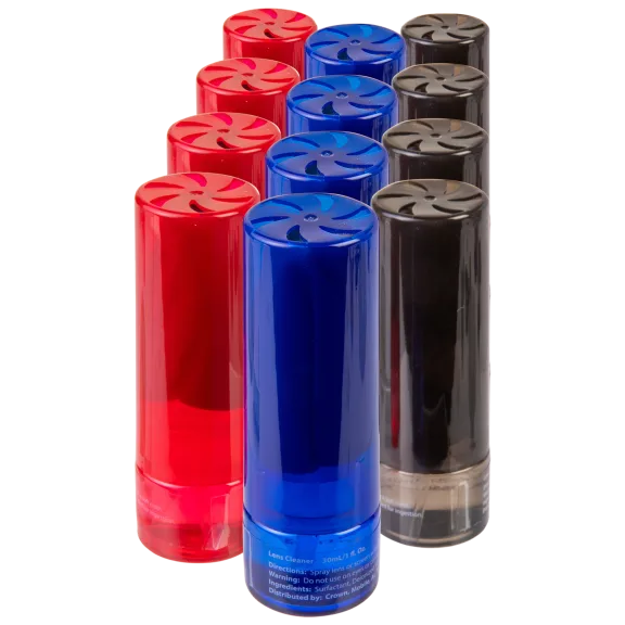 4-Pack: Lens Cleaner and Microfiber Cloth Combo (3 Colors Assorted)