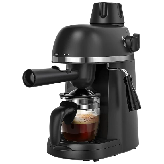 Sboly 5409 Steam Espresso Machine with Milk Frother and Carafe