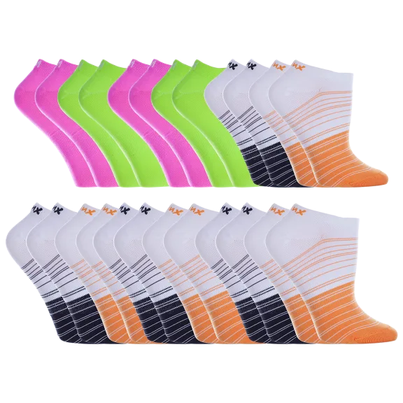 12-Pack: Minx Performance Ladies Micro Denier Socks in Assorted Colors