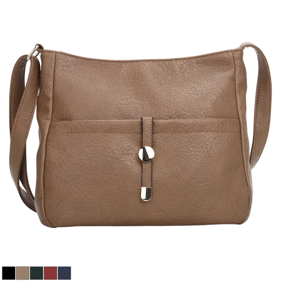 La Terre Vegan Leather Soft Messenger Crossbody