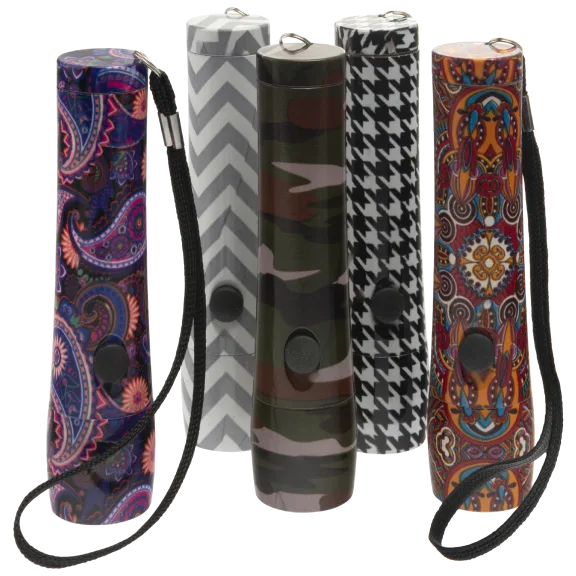 5-Pack: Halo 9-LED Flashlights in Assorted Pattern Prints