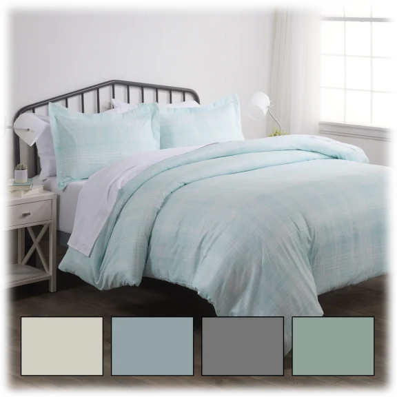 Cloth & Gable Premium Ultra Soft Thatch Pattern 3-Piece Duvet Cover Set