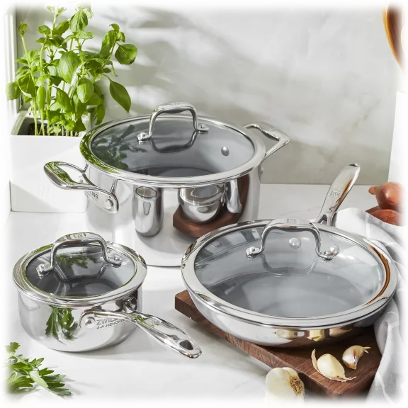 ZWILLING Titanium 6-Piece CeraForce Cookware Set