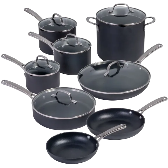 Calphalon Classic 14-Piece Hard-Anodized Cookware Set