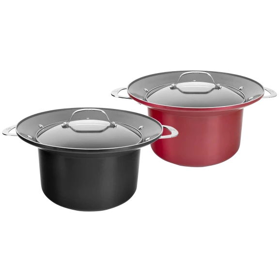 Fusionware 6-qt Stock Pot With Lid and Colander/Strainer