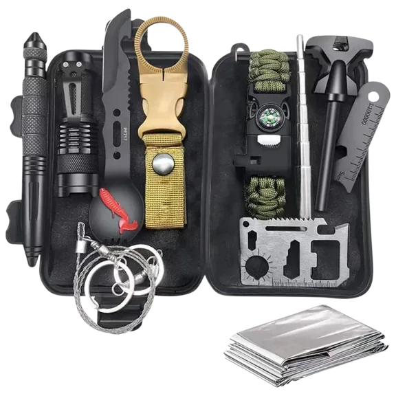 Seamless Outdoors 12-in-1 Outdoor Survival Kit