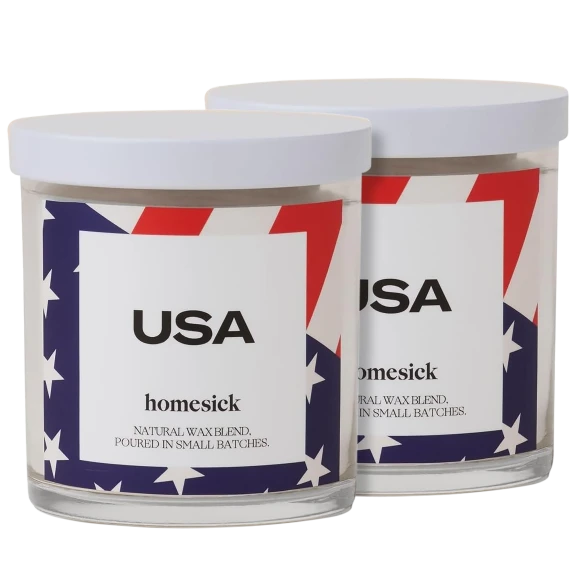 2-Pack: Homesick Natural Soy Wax USA Candle