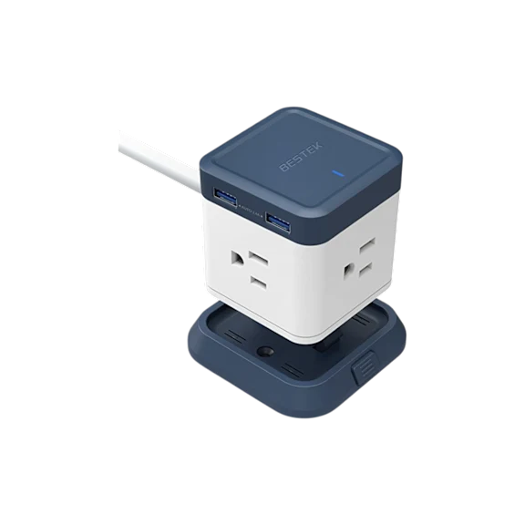 Bestek Cube 3-Outlet Travel Power Strip