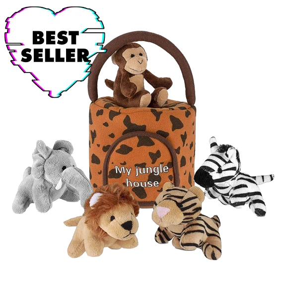 Hakol Jungle Friends Talking Plushie Set