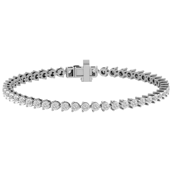 Diamond Muse 1 Carat TW Diamond Martini Tennis Bracelet