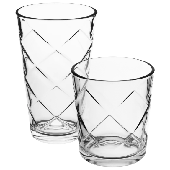 Laurie Gates Big Diamond 20-Piece Glassware Set