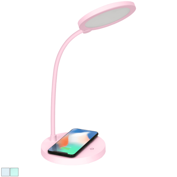 iHome LED Table Lamp with Flex Neck and Wireless Charger