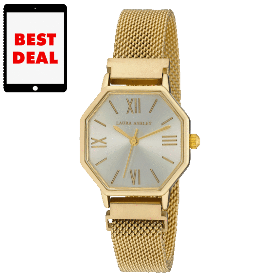 Laura Ashley Hexagon Mesh Watch
