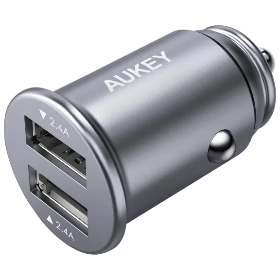 Aukey 24-Watt Recessed Dual-Port Car Charger