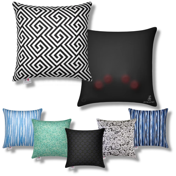 M Cushion Premium Plus 18" Massage Pillow & BONUS Matching Decor Pillow