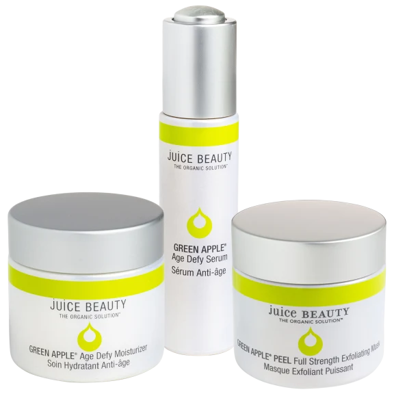 Juice Beauty Green Apple Age Defy 3-Piece Moisturizer, Serum, Exfoliating Mask