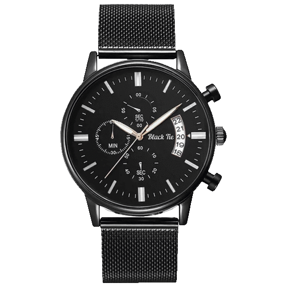 Black Tie Apollo Mesh 40Mm Watch