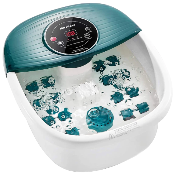 MaxKare Heated Bubble Full Roller Foot Bath