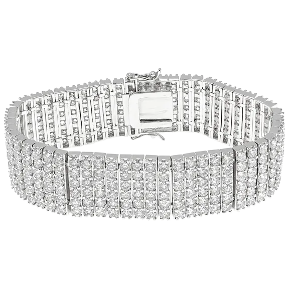 Kenneth Jay Lane 65 CTTW 6-Row Round CZ Bracelet