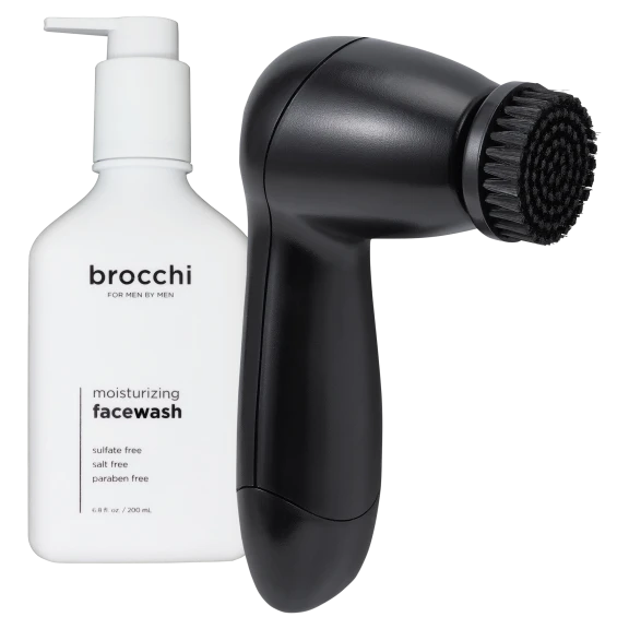 Brocchi Electric Facial Brush & Moisturizing Face Wash