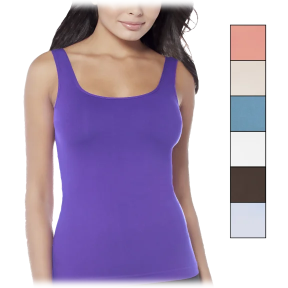 Rhonda Shear Seamless Tank with Built-In Shelf Bra