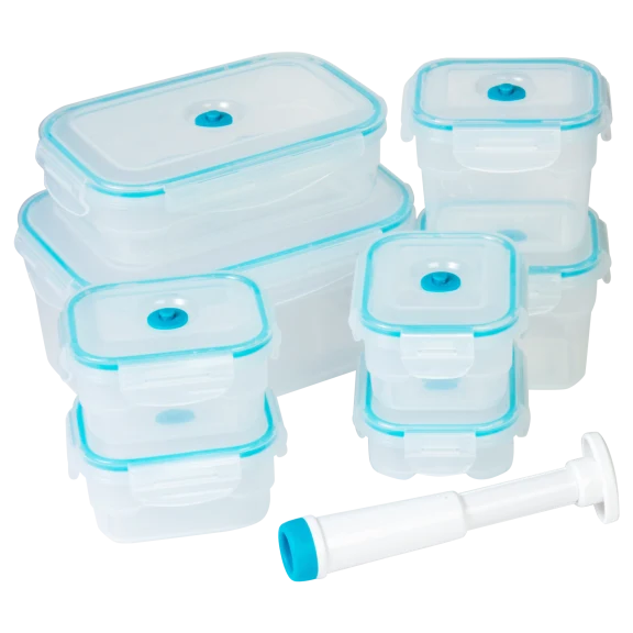17-Piece: Honey Can Do Vacuum Seal Food Storage Set